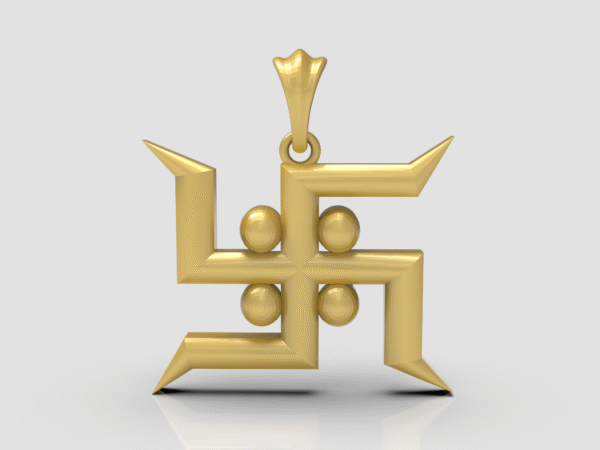 Swastik pendant 3D-printing file- pic- 1