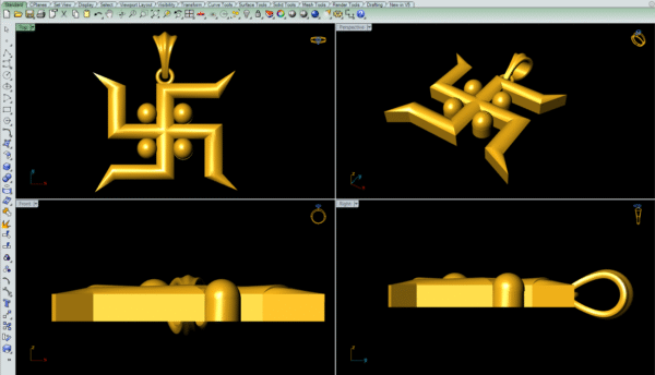 Swastik pendant 3D-printing file - Image 3