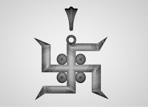 Swastik pendant 3D-printing file - Image 9