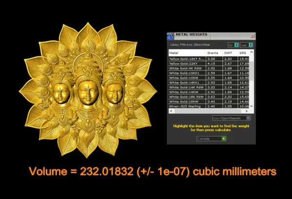 Tridevi jewelry CAD file - Image 3