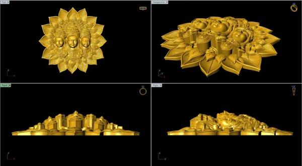 Tridevi jewelry CAD file - Image 4