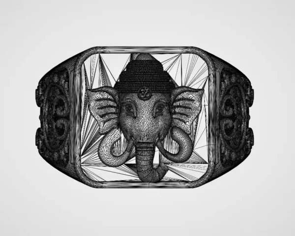 Ganesh Ring CAD File-1 - Image 11