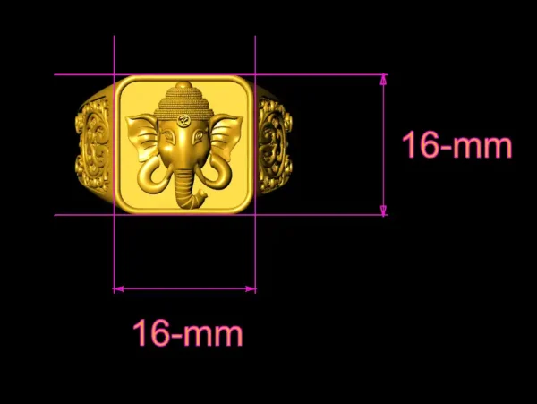 Ganesh Ring CAD File-1 - Image 2