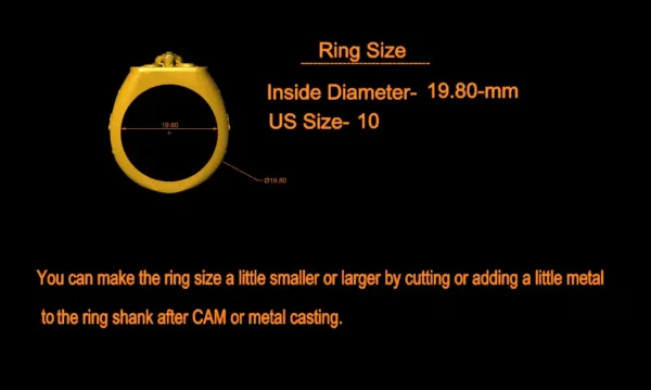 Ganesh Ring CAD File-1 - Image 4