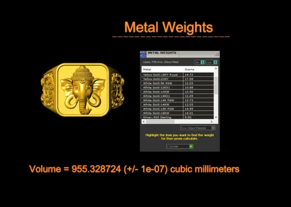Ganesh Ring CAD File-1 - Image 5