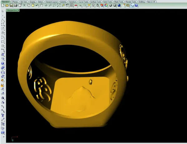 Ganesh Ring CAD File-1 - Image 6