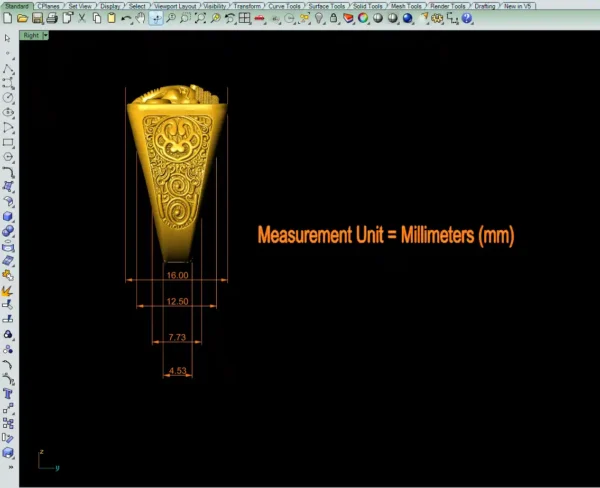 Ganesh Ring CAD File-1 - Image 7