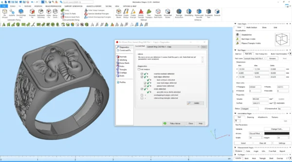 Ganesh Ring CAD File-1 - Image 9