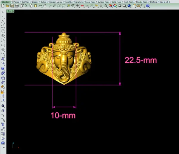 Ganesh Ring CAD File-2 - Image 2