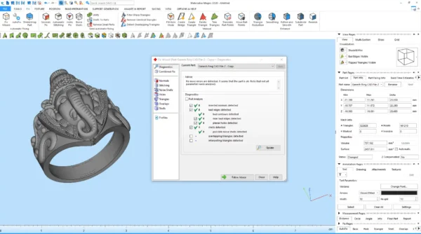 Ganesh Ring CAD File-2 - Image 9