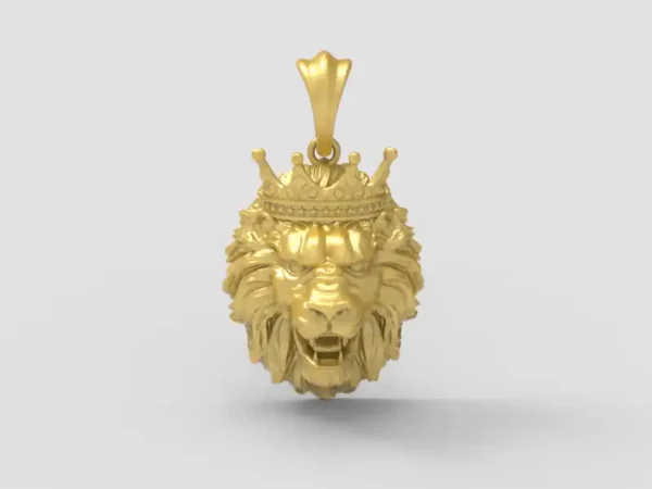 Lion Face Pendant file-2- pic- 001