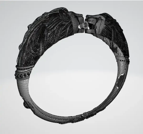 Lion face bangle file-1 - Image 12