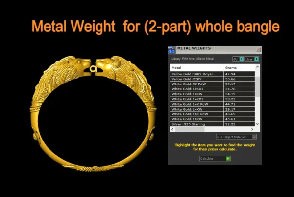 Lion face bangle file-1 - Image 4