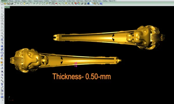 Lion face bangle file-1 - Image 7