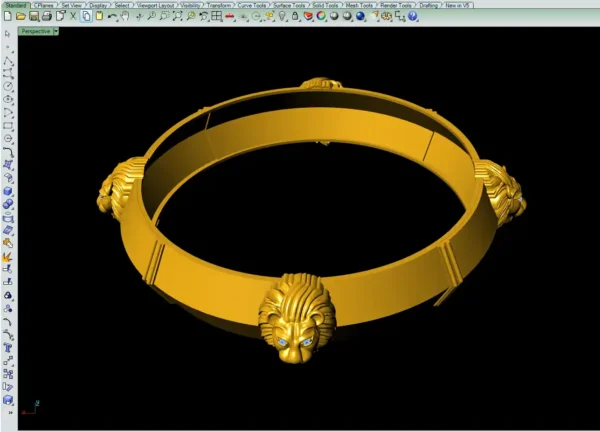 Lion face bangle file-2 - Image 7