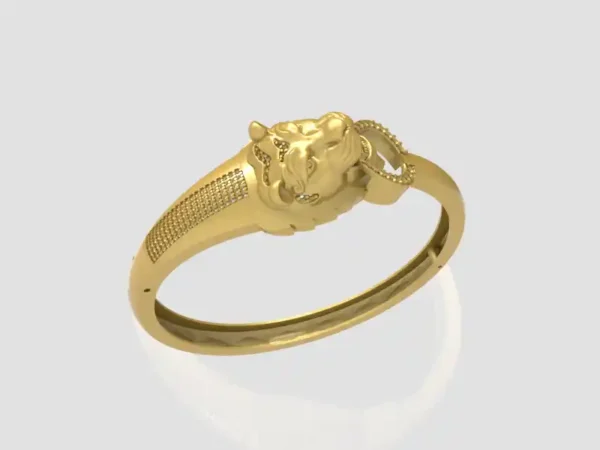 Lion face bangle file-3- pic- 1