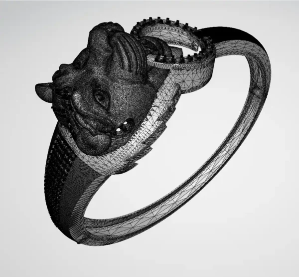 Lion face bangle file-3 - Image 12