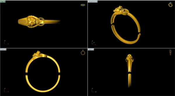 Lion face bangle file-3 - Image 4