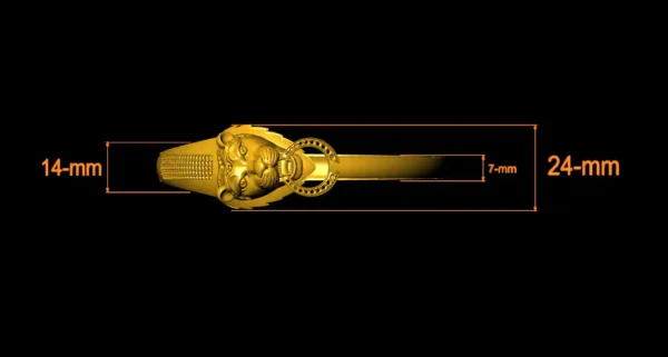 Lion face bangle file-3 - Image 5