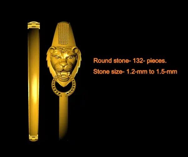 Lion face bangle file-3 - Image 6