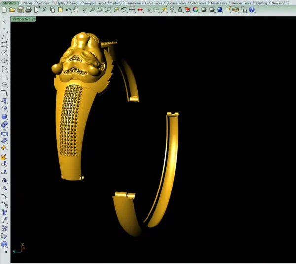 Lion face bangle file-3 - Image 7