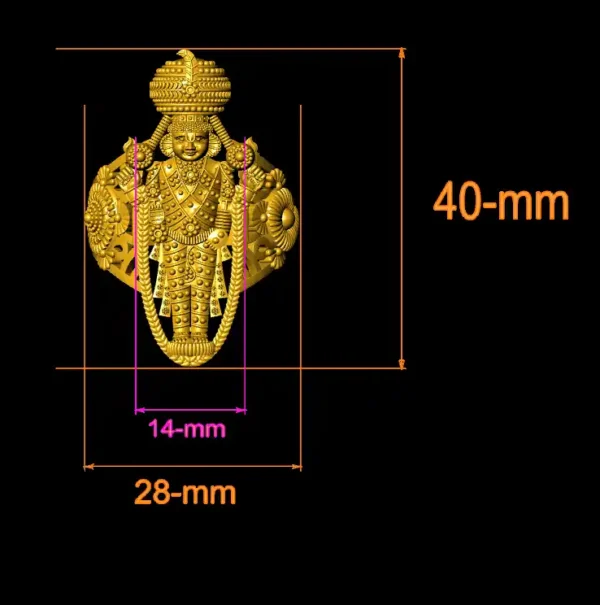 Tirupati Balaji ring stl-file - Image 2