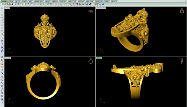 Tirupati Balaji ring stl-file - Image 3
