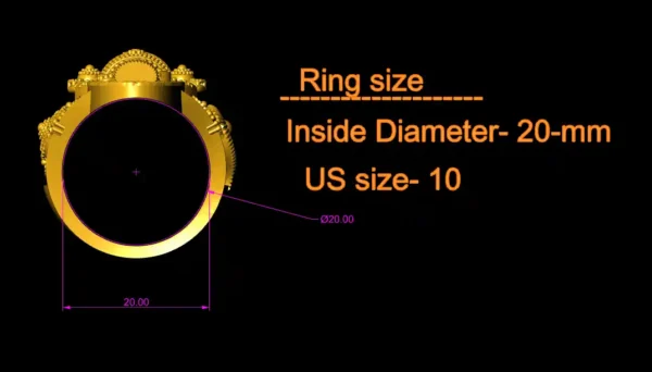 Tirupati Balaji ring stl-file - Image 4