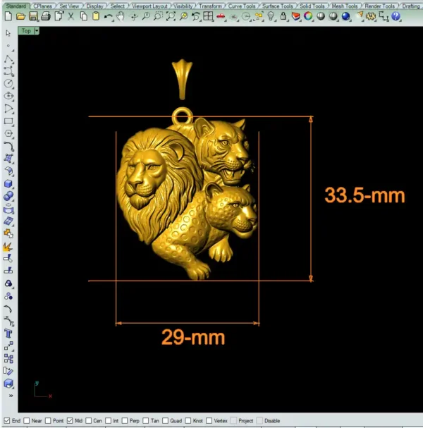 Carnivores pendant stl file - Image 4
