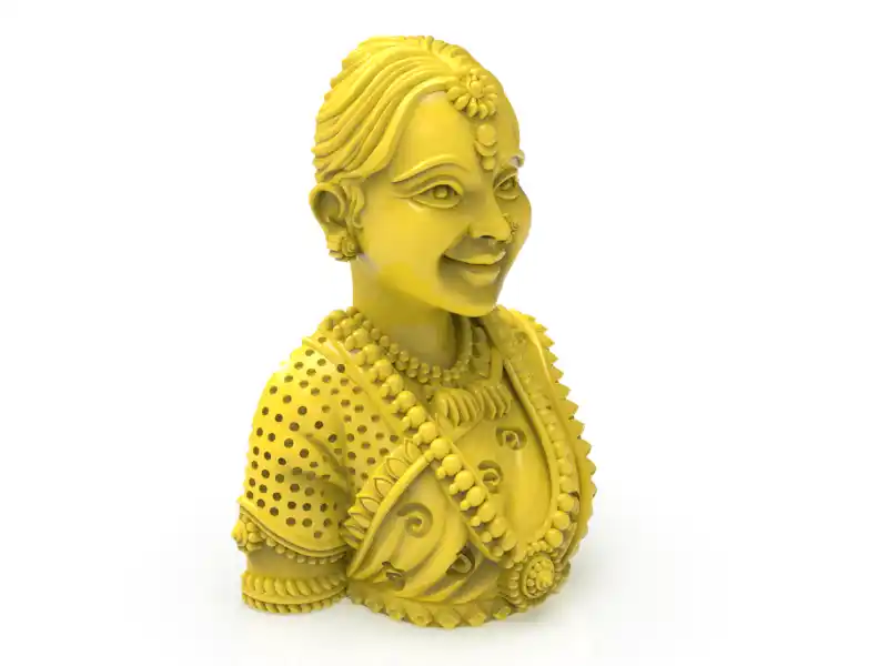 Female Face Stl File