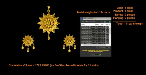 Pendant set CAD file-1 - Image 4