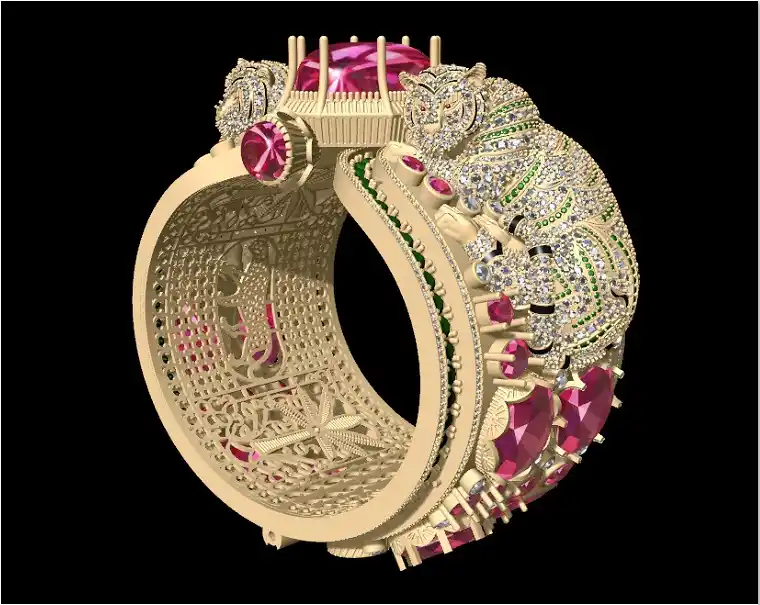 Tiger bracelet 3dm file